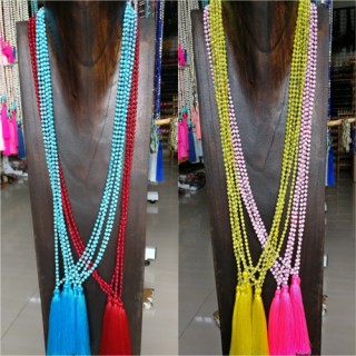 pyrus beads tassels necklaces mix color 80 pieces free shipping include